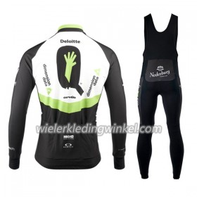 Set Fietsshirt Lange Mouw + Lange Koersbroek 2017 Dimension Data N001